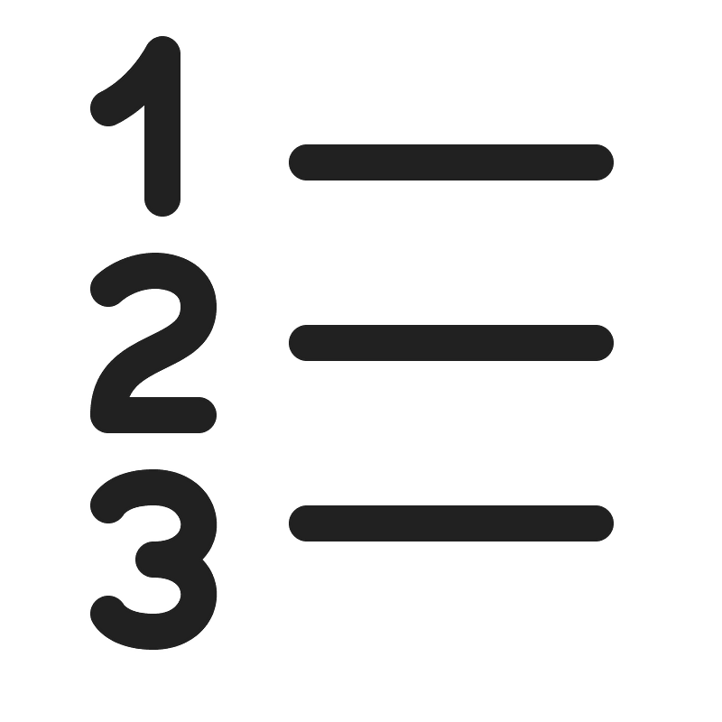 Ic fluent text number list ltr 20 regular
