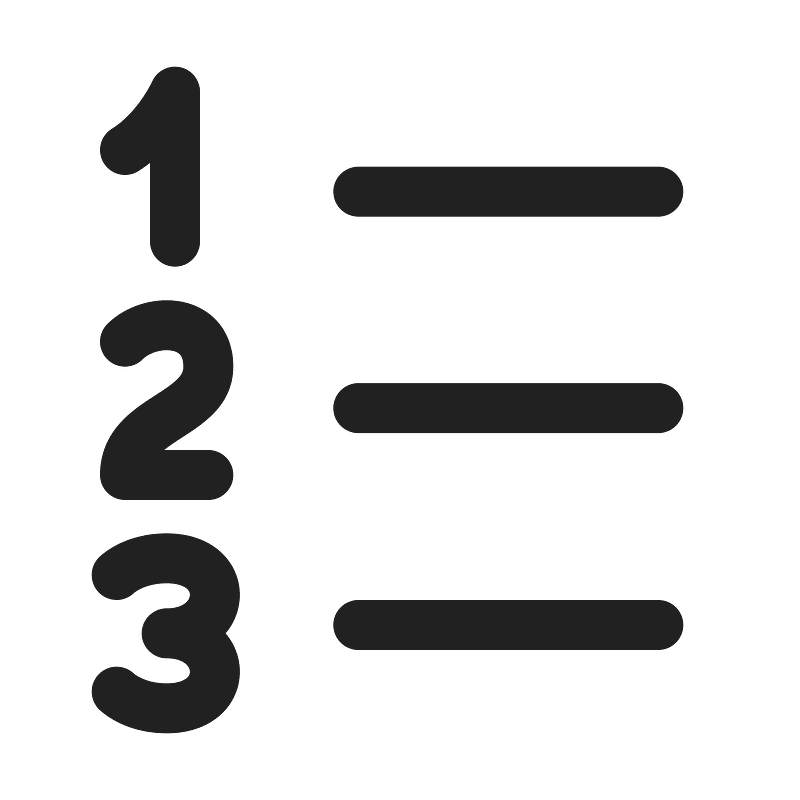 Ic fluent text number list ltr 24 regular