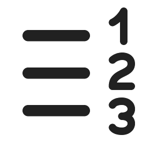 Ic fluent text number list rtl 20 filled