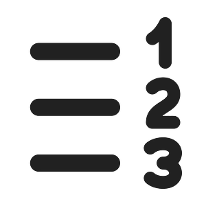 Ic fluent text number list rtl 24 filled