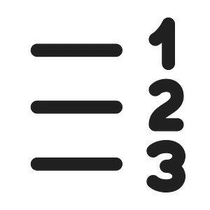 Ic fluent text number list rtl 24 regular