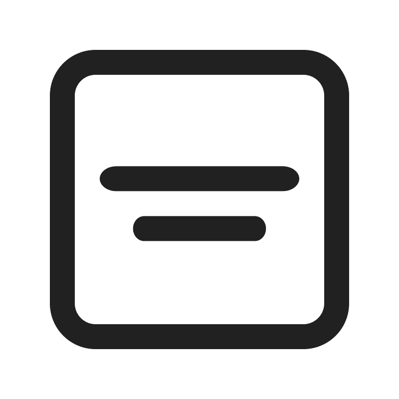 Ic fluent textbox align center 24 regular