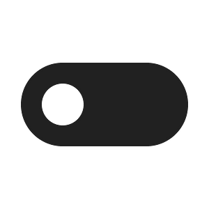 Ic fluent toggle left 20 filled