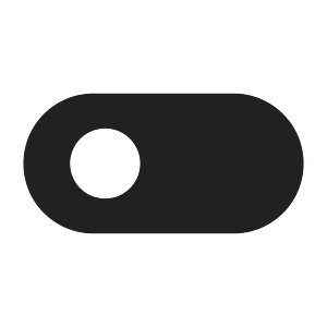Ic fluent toggle left 28 filled