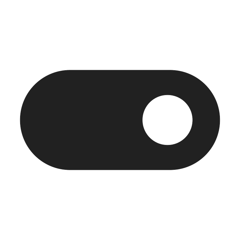 Ic fluent toggle right 48 filled