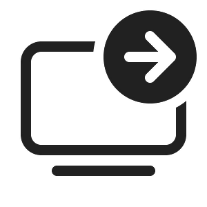 Ic fluent tv arrow right 20 regular