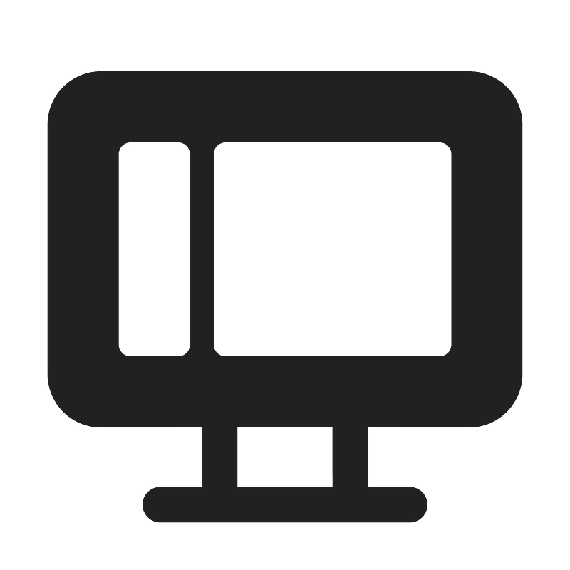 Ic fluent view desktop 24 filled