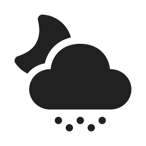 Ic fluent weather snow shower night 20 filled