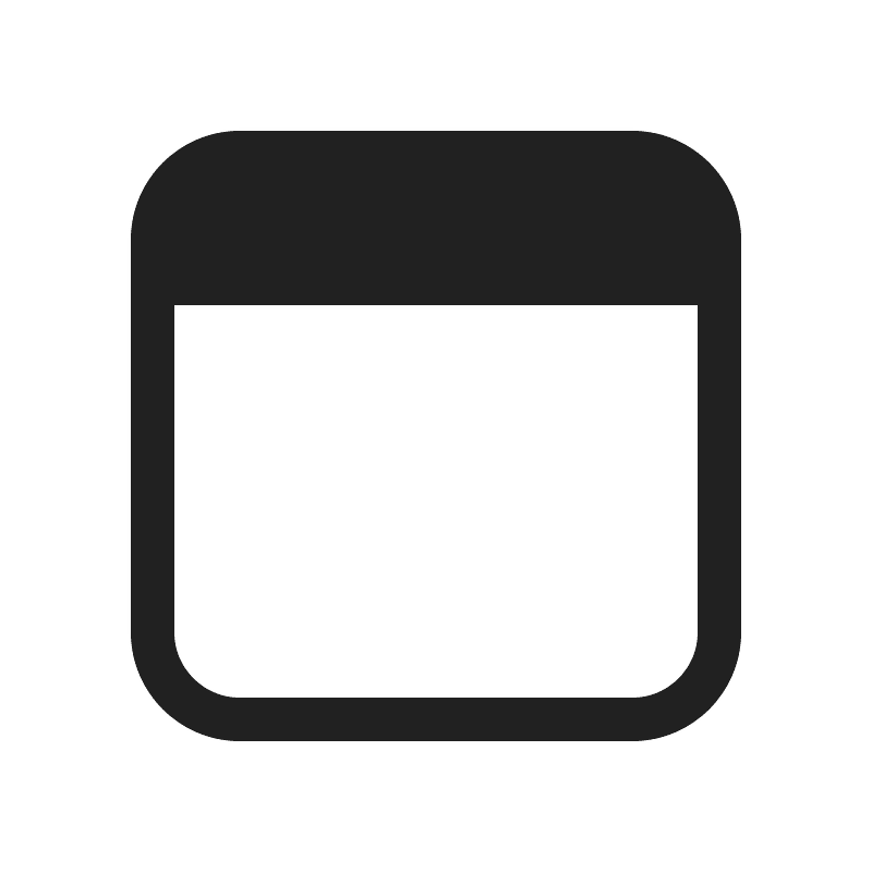 Ic fluent window header horizontal 20 regular