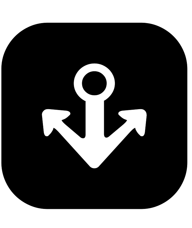 Rounded icon dock
