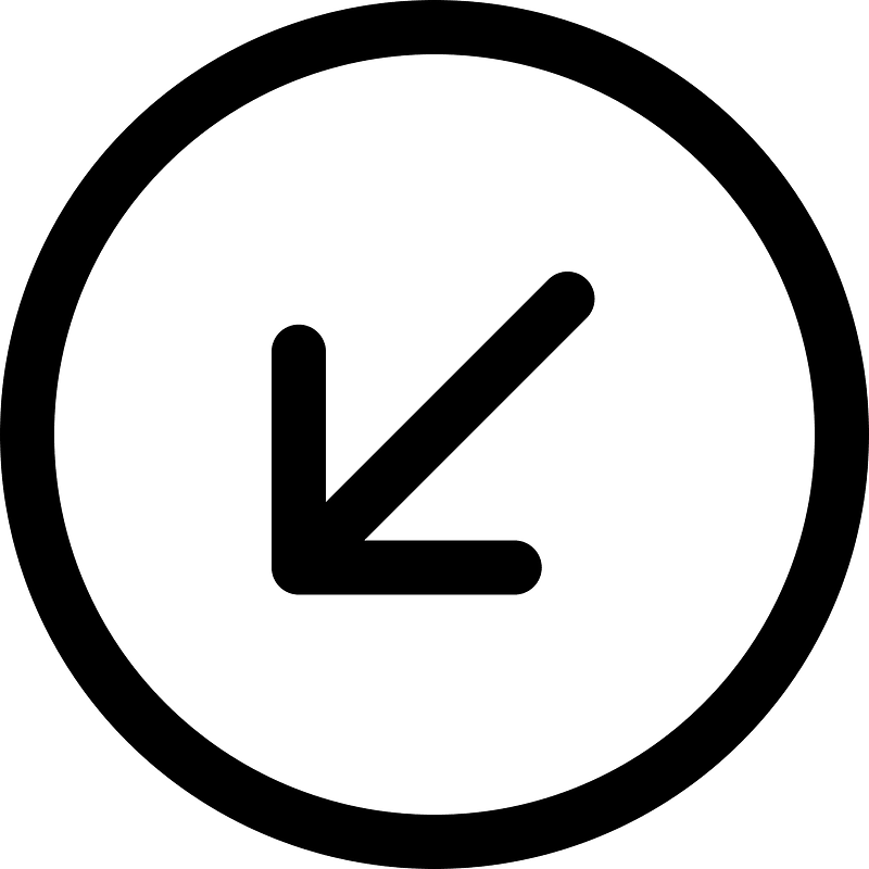 Arrow-down-left-circle