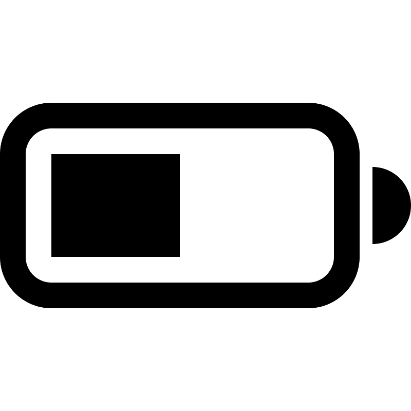 Battery-half