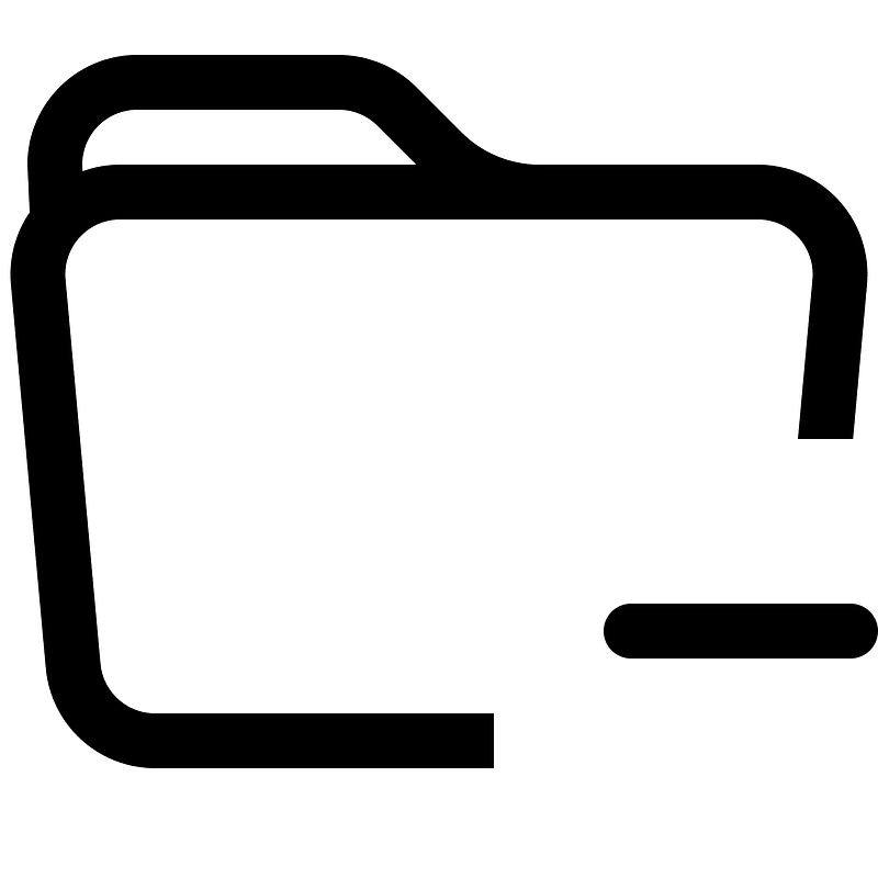 Folder-minus