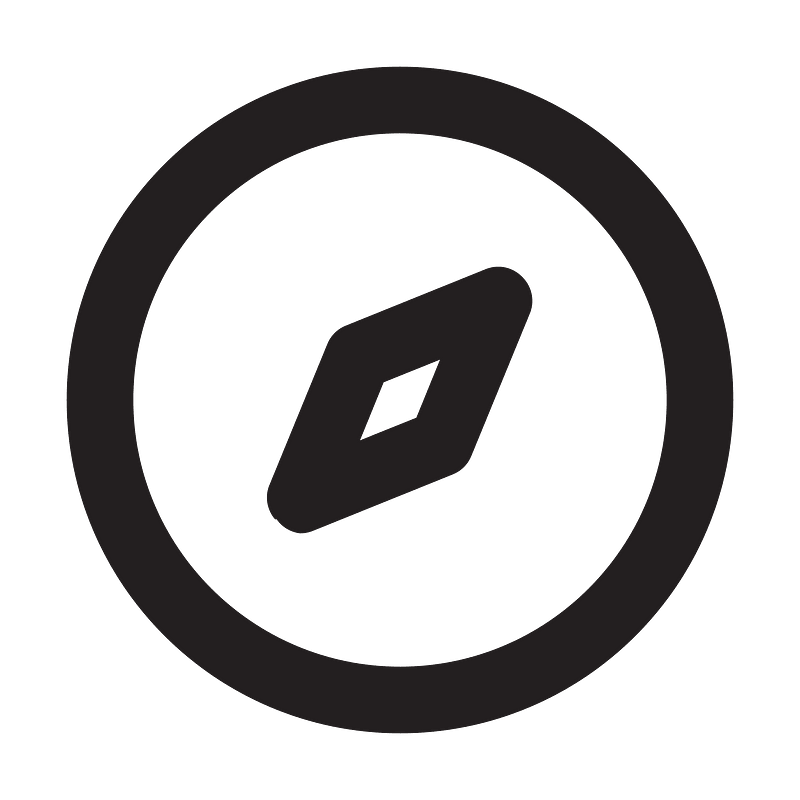 Compass-outline