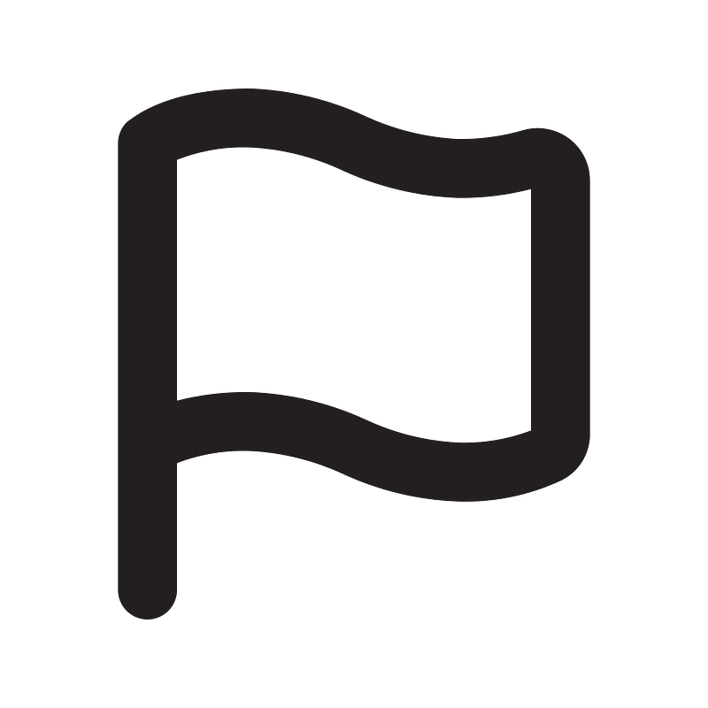 Flag-outline