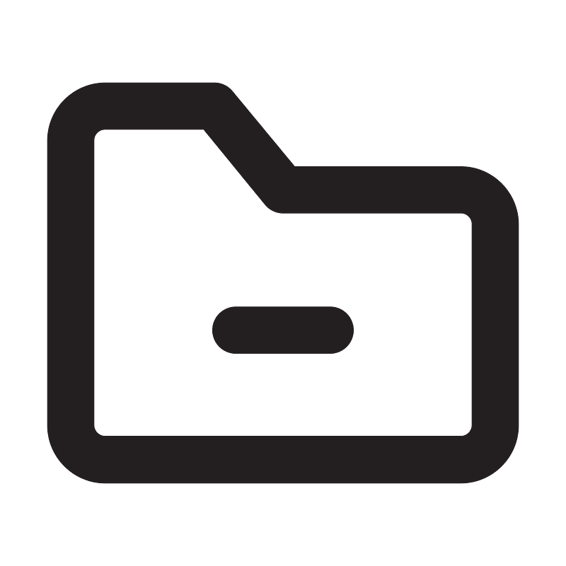 Folder-remove-outline