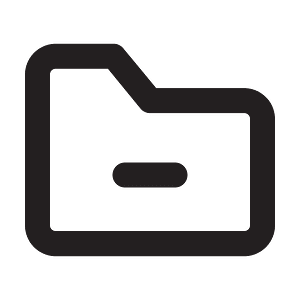 Folder-remove-outline