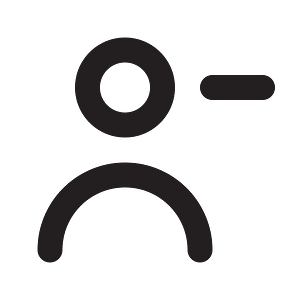 Person-remove-outline
