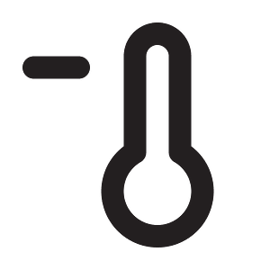 Thermometer-minus-outline