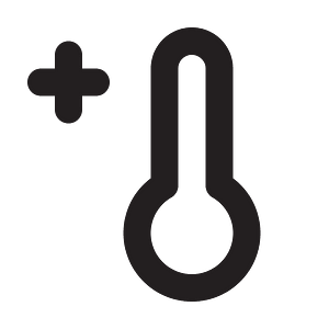 Thermometer-plus-outline