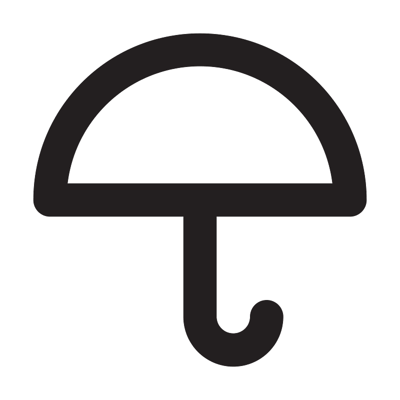 Umbrella-outline