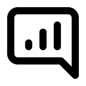 Comment-alt-chart-lines