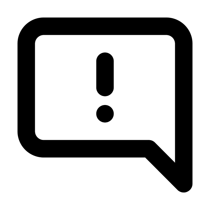 Comment-alt-exclamation