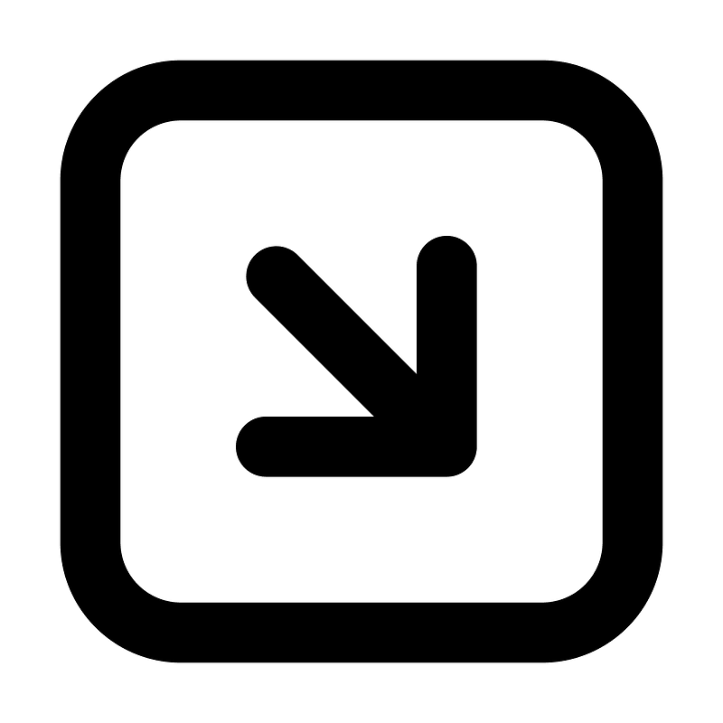 Arrow-square-down-right