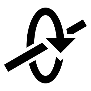Axis-x-rotate-clockwise