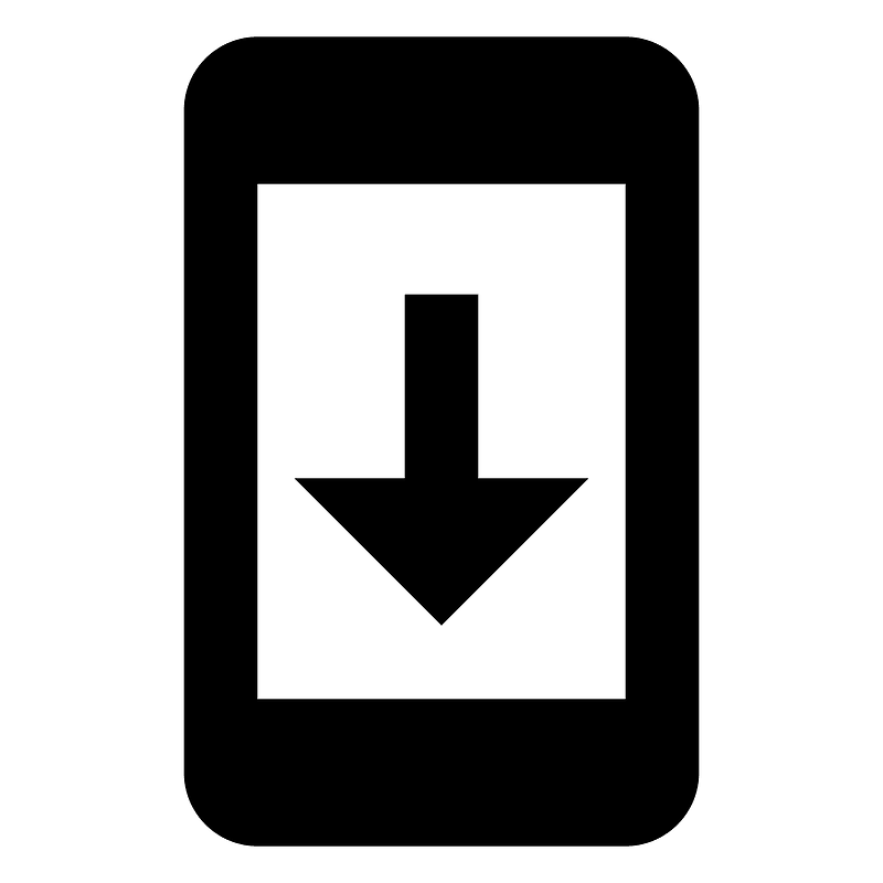 Cellphone-arrow-down