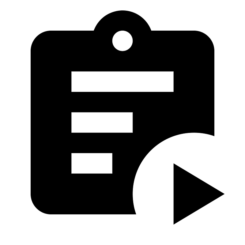 Clipboard-text-play