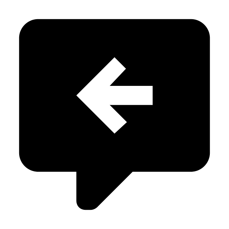 Comment-arrow-left