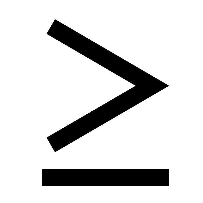 Greater-than-or-equal