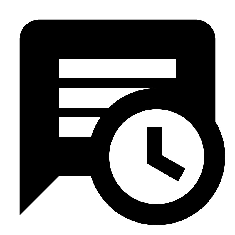 Message-text-clock
