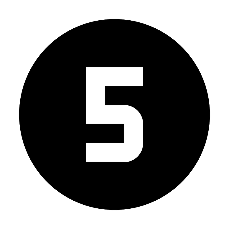 Numeric-5-circle