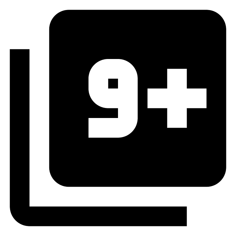 Numeric-9-plus-box-multiple
