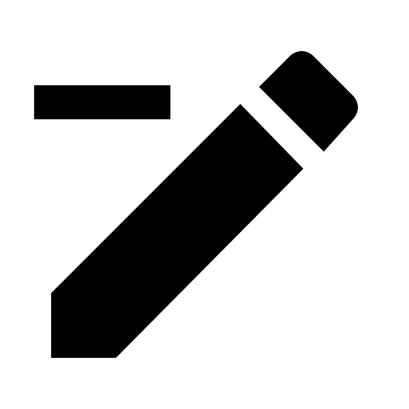 Pencil-minus