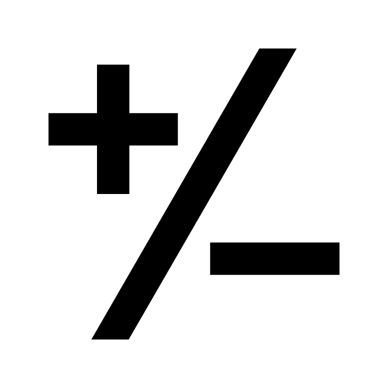 Plus-minus-variant