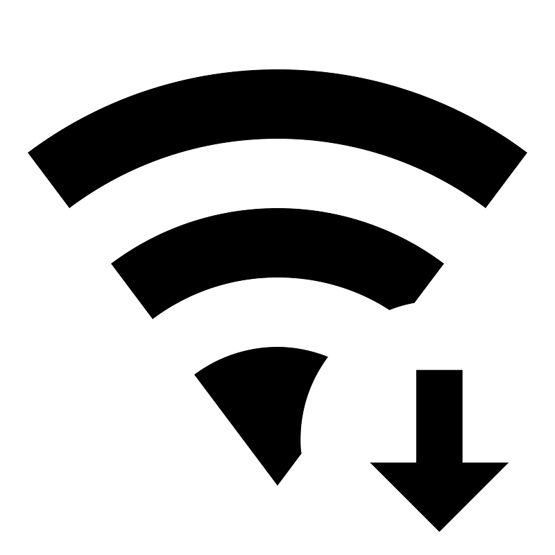 Wifi-arrow-down