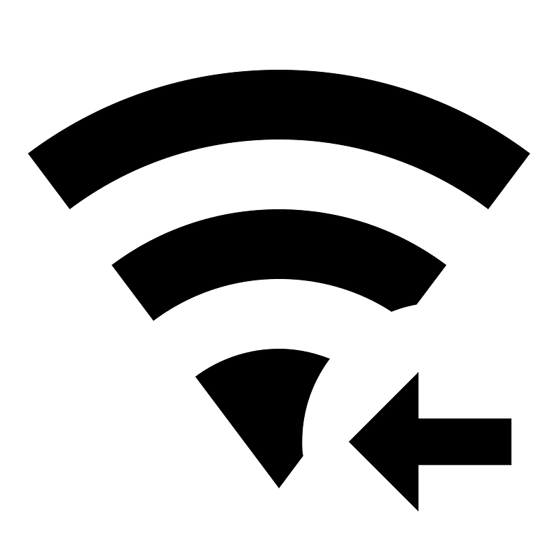 Wifi-arrow-left
