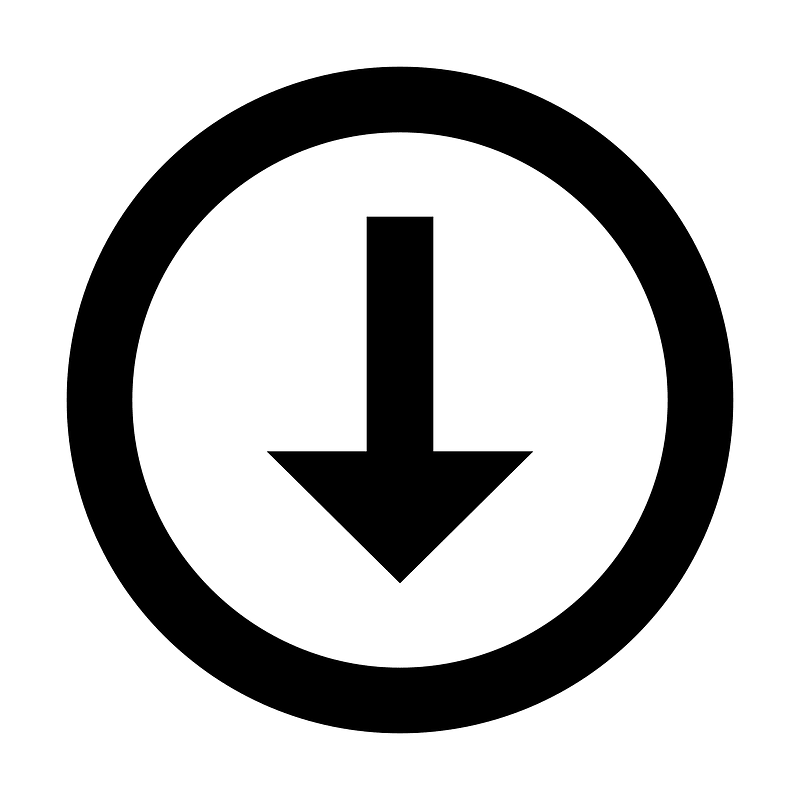 Arrow-down-thin-circle