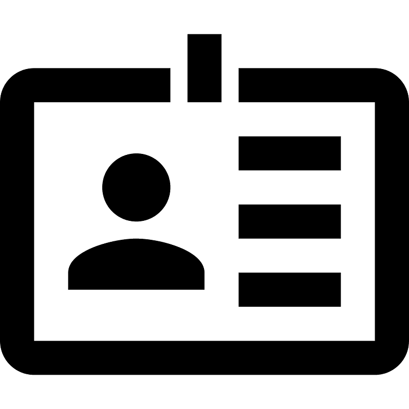 Badge-account-horizontal