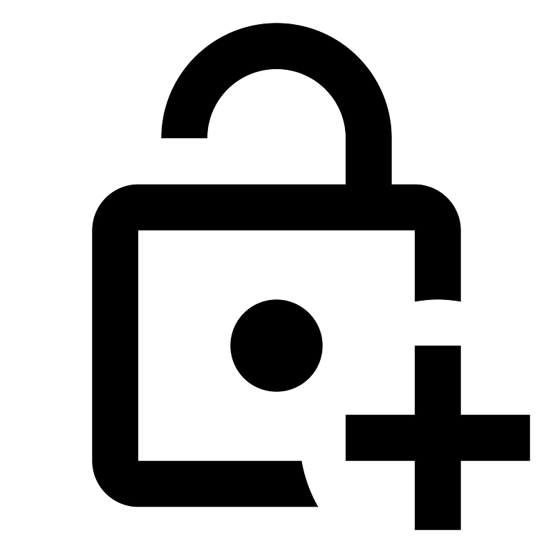 Lock-open-plus
