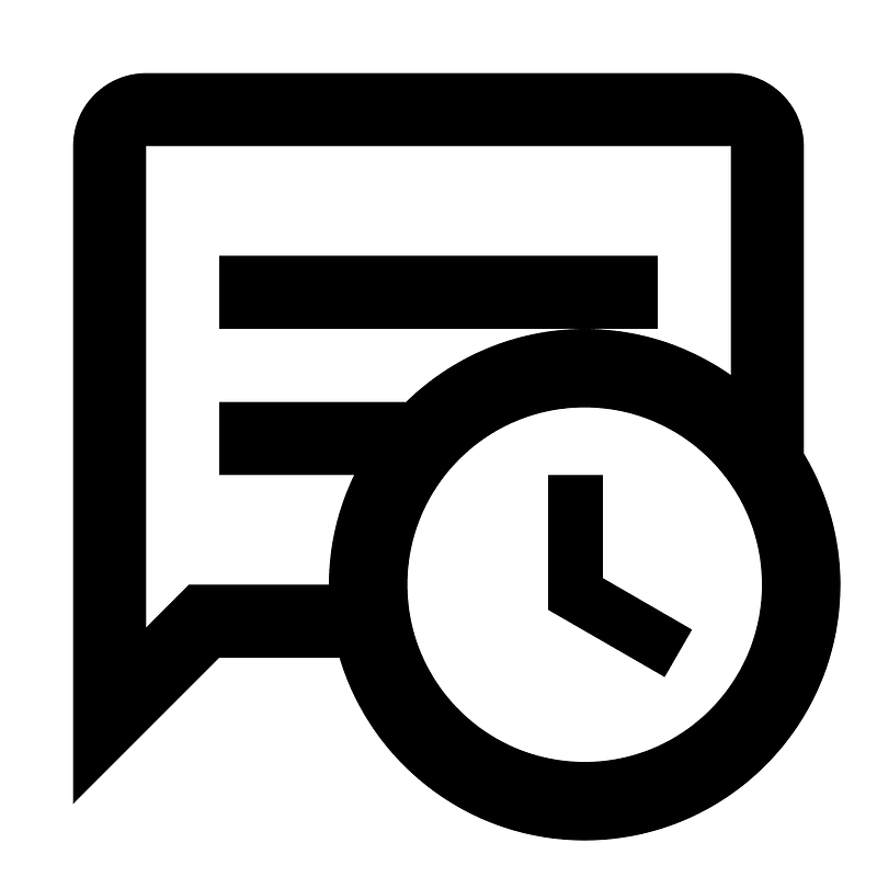 Message-text-clock