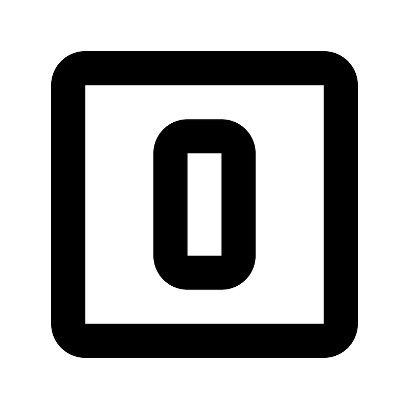 Numeric-0-box