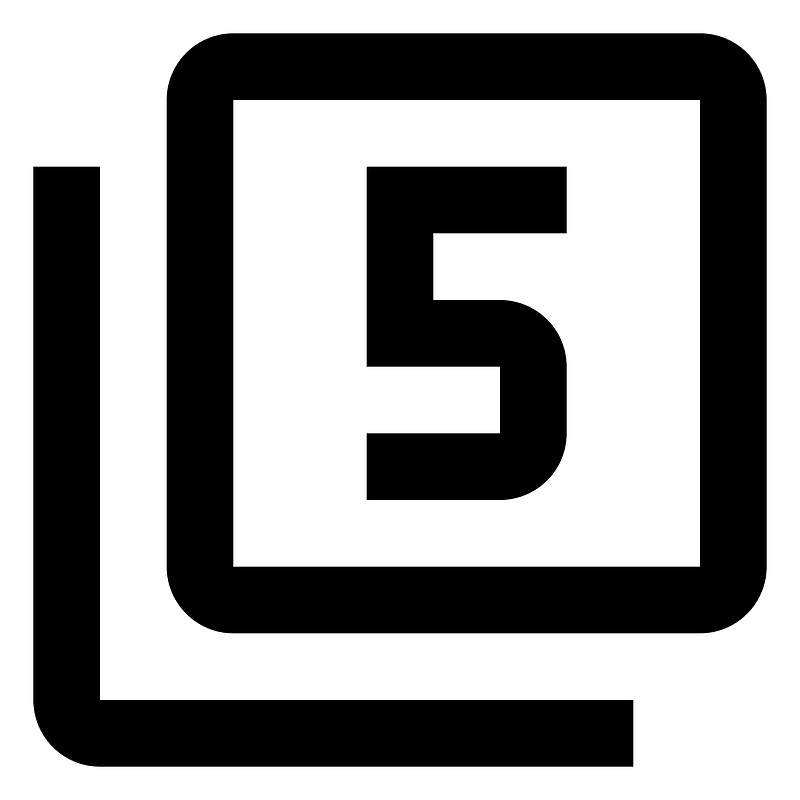Numeric-5-box-multiple