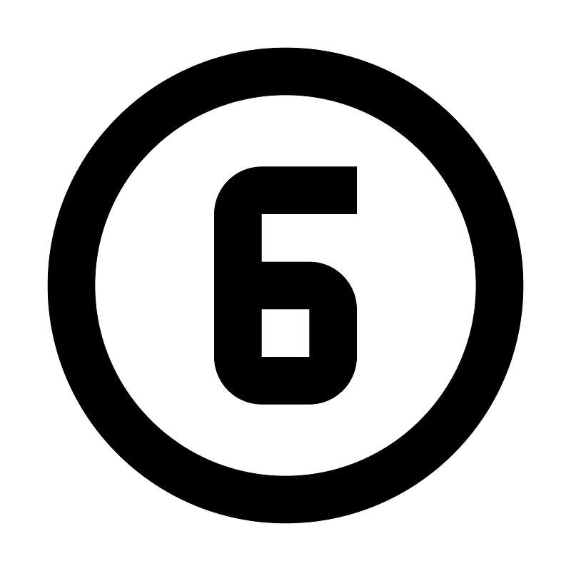 Numeric-6-circle