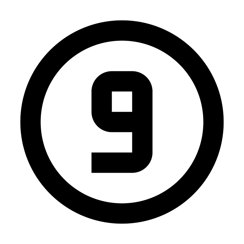 Numeric-9-circle