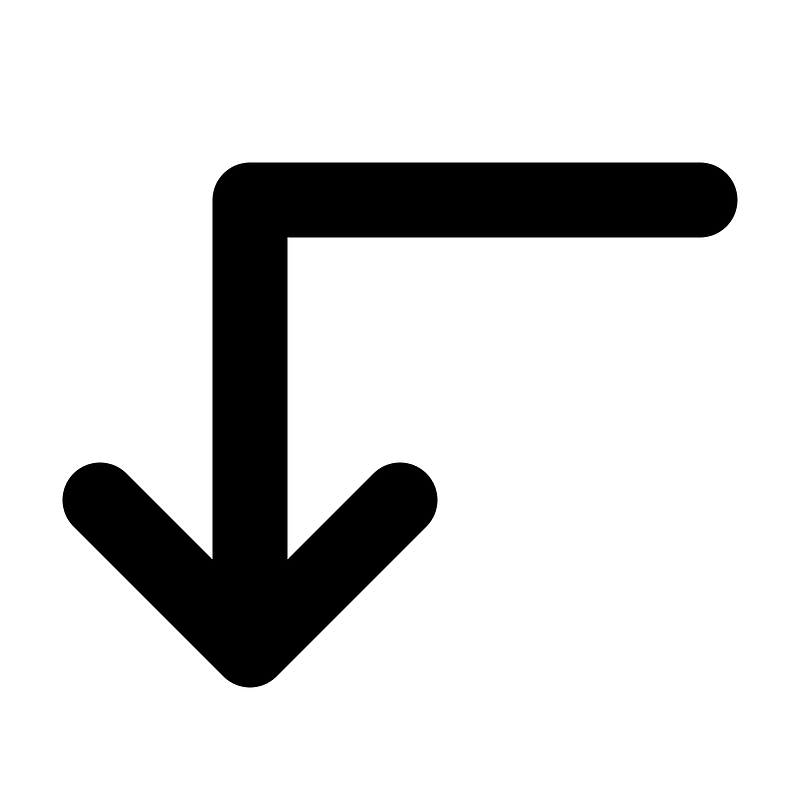 Arrow-elbow-left-down