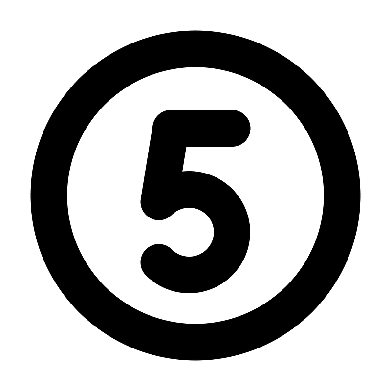 Number-circle-five